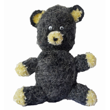 Black teddy bear Crochet Soft Toy-  Aren Crochet